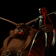 Bile Demon and Mistress in Dungeon Keeper Goodies