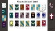 The levels of Dungeon Keeper 2 have different coats of arms depending on the level.