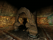 Dungeon Keeper 2 Hero Gate destroyed