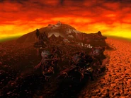 Dungeon Keeper evil wallpaper.png (1.58 MB) The evil, conquered kingdom. Fiery sky and bloody ocean. The default wallpaper.