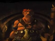 Dungeon Keeper 2 Giant in cutscene