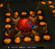 Dungeon Heart with gold Dungeon Keeper Online