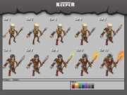 Skeleton progression Dungeon Keeper Mobile