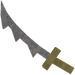 Steel Serrated Sword