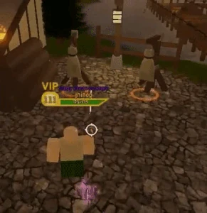 Hand Cannon being casted on some dummies