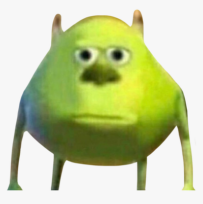 shrek and mike wazowski meme | Sticker