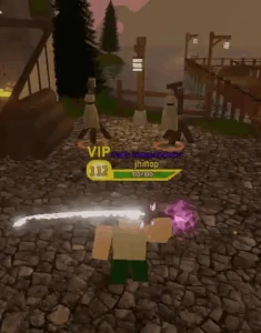 Glacial Blows being casted on some dummies