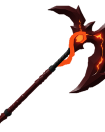 Lava King S Warscythe Dungeonquestroblox Wiki Fandom - roblox dungeon quest dual jade daggers