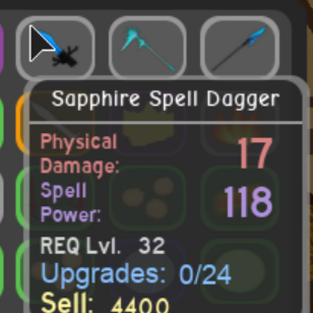 Sapphire Spell Dagger Dungeonquestroblox Wiki Fandom