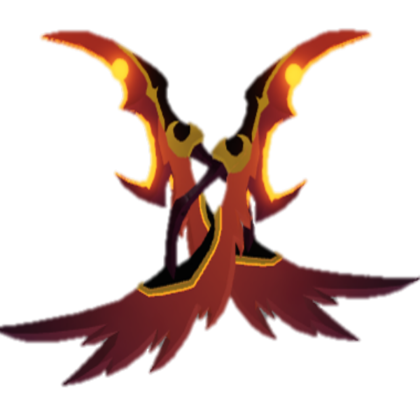 Dual Phoenix Daggers Dungeonquestroblox Wiki Fandom - roblox dungeon quest molten maul free account for robux