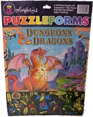 Colorforms - Puzzleforms - Dungeons & Dragons - package front