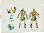 Northlord The Greatest Barbarian 1982 Design Sketeches