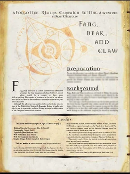 Fang, Beak, and Claw