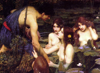 Hylas and the Nymphs (detail)