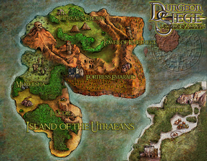 The Island of the Utraeans, featured on Legends of Aranna