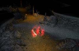 AN AZUNITE CAVERN (UPPER)