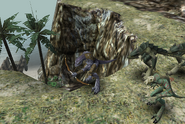 Examples of each of the three beach-type Zaurask classes. Top left is an Archer, top right are two Claws, and bottom is an Encanter.