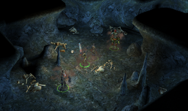 A Dark, Bone-Filled Cave