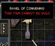 The Gavel of convening seen in the inventory.