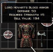 Lord Hovart's Blood Armour.