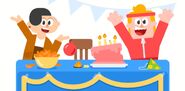 Lin and Eddy throwing a surprise party