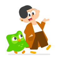 Lin and Duo on a walk.