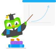 Duo presentando una grafica