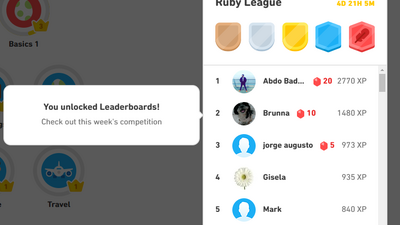 All leagues in duolingo! 