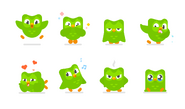 Duolingo 2018 logo expressions