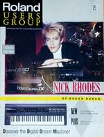 1987 Roland Users Group magazine featuring Duran Duran's Nick Rhodes wikipedia