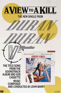 Poster duran duran a view to a kill 007