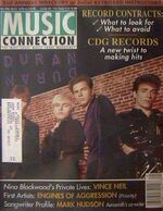 MUSIC CONNECTION JULY 1993 DURAN DURAN VINCE NEIL wikipedia magazine
