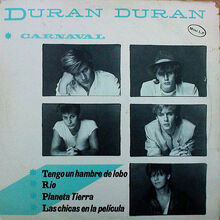 Covers, Duran Duran, 1982, Carnival EP Spain, 01 Front