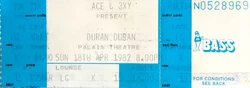 Palais Theatre Melbourne Australia wikipedia duran duran ticket stub