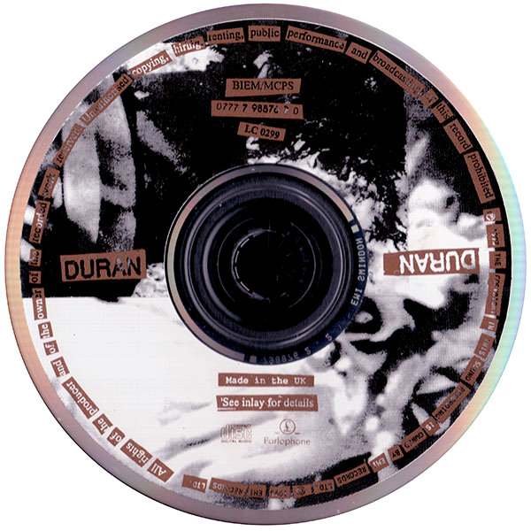 Duran Duran (The Wedding Album) - UK: CDDDB 35 / 7243 8 Duran Duran (The Wedding Album) - UK: CDDDB 35 / 7243 8