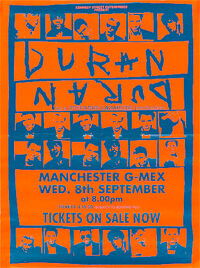 Poster duran duran manchester