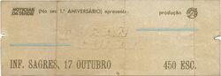 PORTUGAL - Ticket used in concert music, DURAN DURAN, Inf