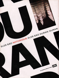 NOTORIOUS ADVERT DURAN DURAN