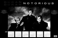 Poster duran duran 1987 calendar