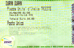 Ticket 21 june 05