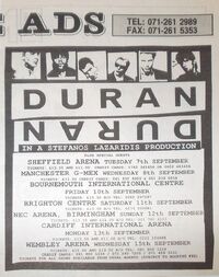 Stefanos lazardidis productions wikipedia duran duran advert tour