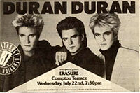 Poster duran duran compton terrace