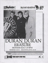 Irvine Meadows Amphitheatre, Irvine, CA, USA WIKIPEDIA DURAN DURAN ERASURE