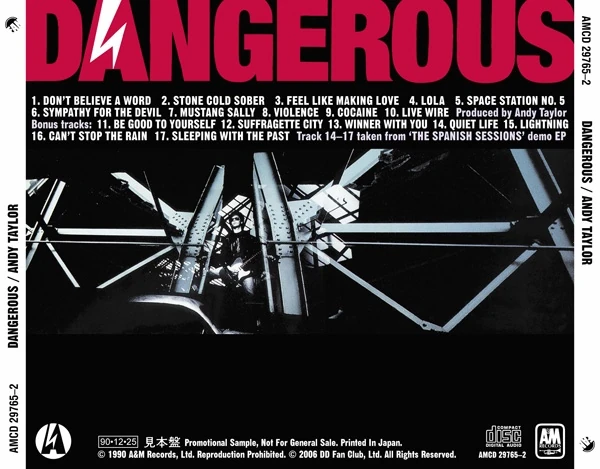 Dangerous (DD Fan Club 2006 Edition) | Duran Duran Wiki | Fandom