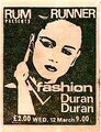 Duran Duran & Fashion flyer