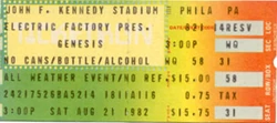 Philadelphia PA (USA), JFK Stadium genesis blondie duran duran ticket stub wikipedia