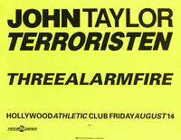 Poster john taylor three alarm fire