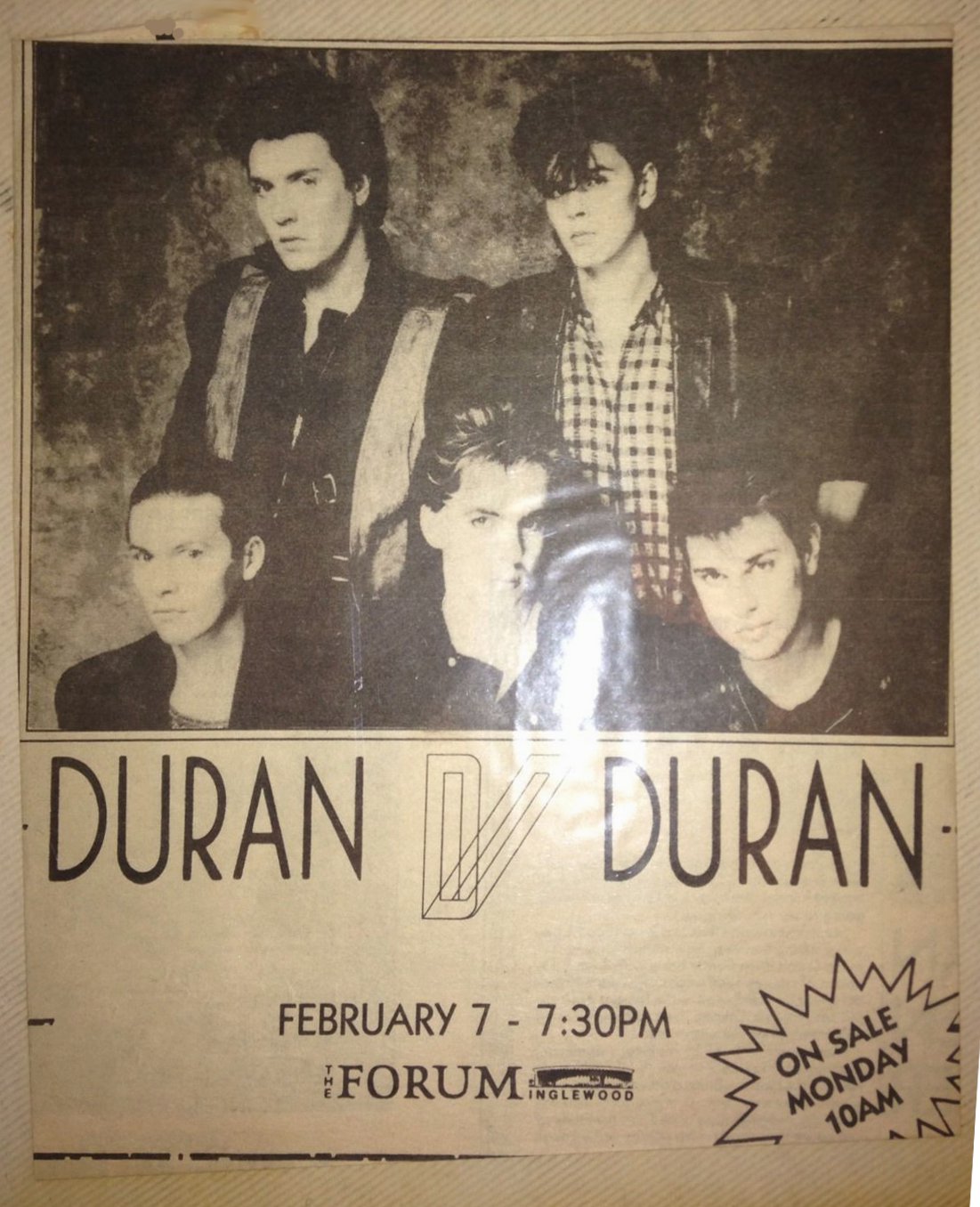 1984 - 7 February: Los Angeles, CA (USA) | Duran Duran Wiki