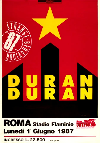 1987 - 1 June: Rome (Italy) | Duran Duran Wiki | Fandom