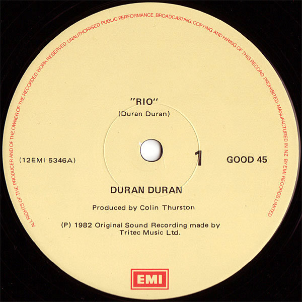 Save A Prayer - New Zealand: GOOD 45 | Duran Duran Wiki | Fandom